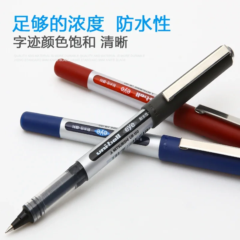 5/10PCS Japan Mitsubishi UB-150 Direct-fluid-roller Pen 0.5mm Red Blue Black Gel Pen Signature Kawaii School Supplies