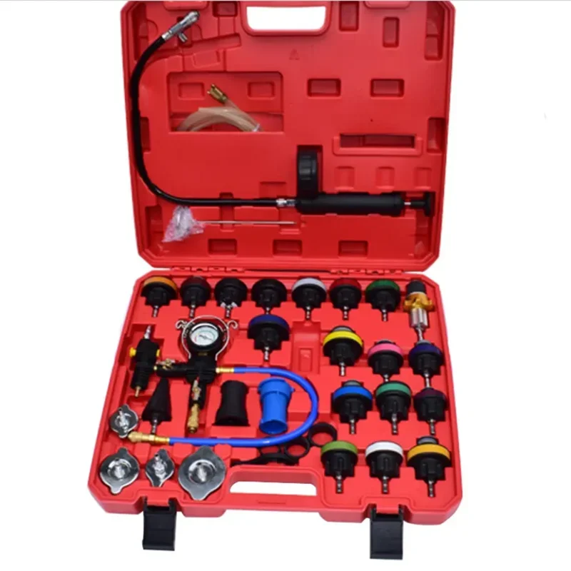 

28Pcs Universal Radiator Pressure Tester Vacuum Type Cooling System Test Detector Set Tester Refroidissement