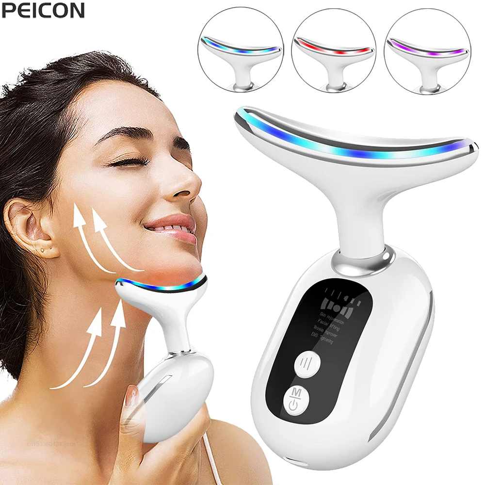 Face Massager EMS Facial Microcurrent Neck Face Lifting Massager Anti-aging Facial Massage Anti Wrinkle Skin Tightening Device