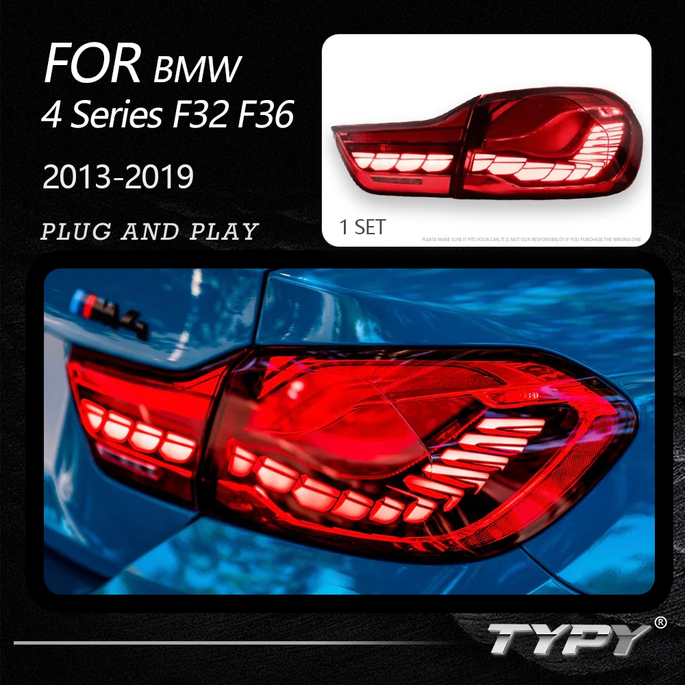 TYPY Car Lights For BMW M4 4 Series F32 F82 Taillights F36 LED Tail Lamp 2013-2019 DRL Dynamic Sequential Car Accessories