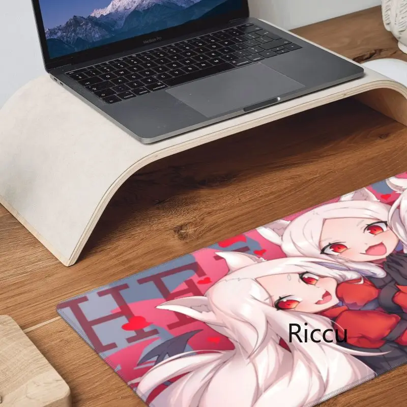 Anime Helltaker Mouse Pad, Gamer Gaming, Teclado, Deskmat, Mausepad, Mat Non-Slip, Acessórios de computador, Bloqueio Borda