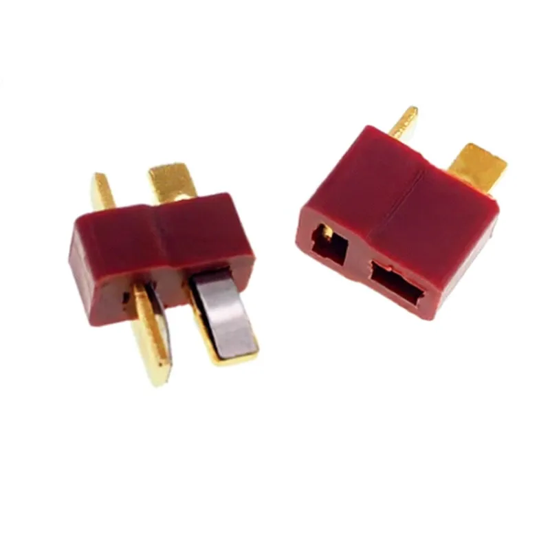 5pairs/10pcs T-type Male and Female Plug Socket Power Connector Gold-plated Banana Head Connector Adapter Black