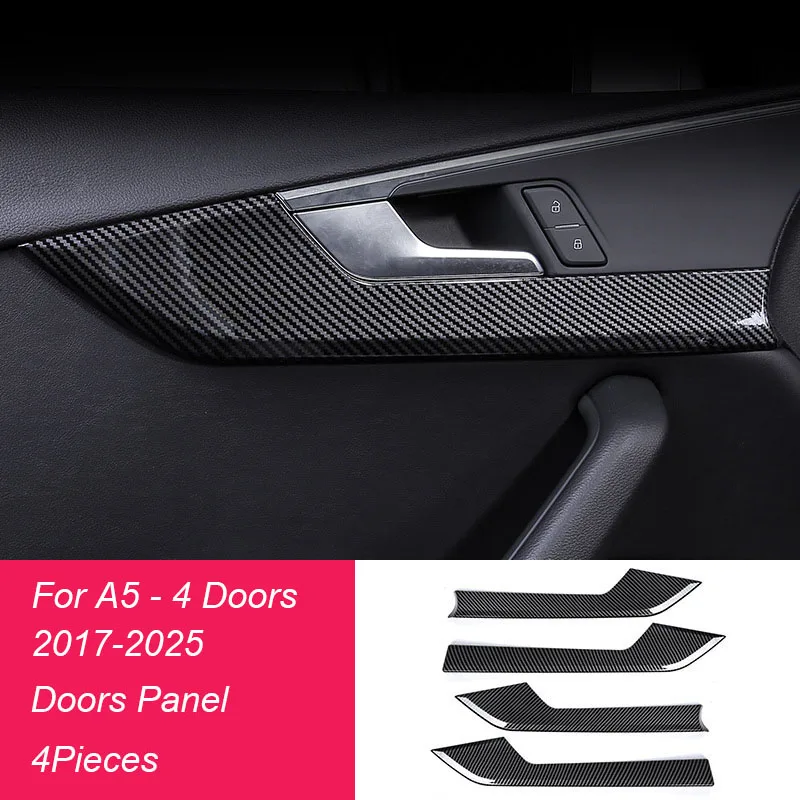 Voor Audi A4L B9 Sedan A4 Allroad Avant S4 A5 S5 2017 2018 2019 2020 2021 2022 2023 2024 ABS Koolstofvezel Overlays Interieurbekleding