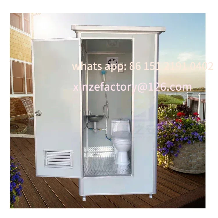 

Customizable Modern Portable Bathroom Station wharf cabin tiny home Mobile Toilet Good Quality Portable Toilet