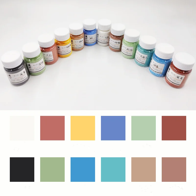 50g Pottery Pottery On-Glaze Pigment Hand-painted Glaze Environmentally Friendly Pigment Toner Glaze Powder Medium Temperature