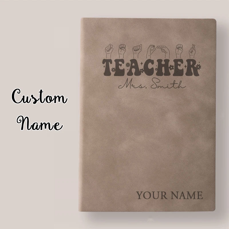 

Teacher Appreciation Gifts Flower Lined College Notebook Journal Work Notes Journaling Retro Groovy Best Back to School