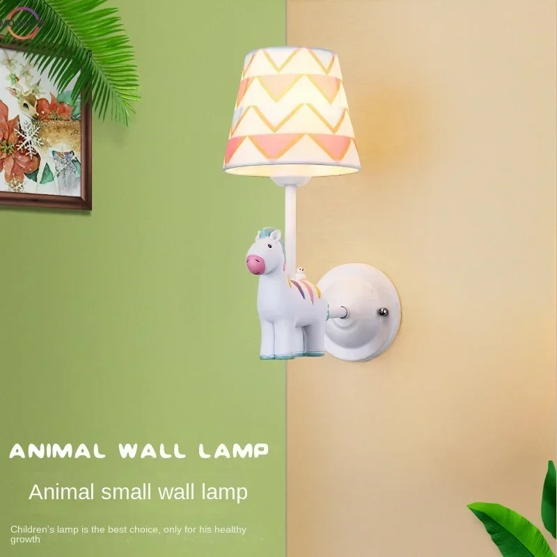 Modern Children's Room Chandelier Girl Princess Room Carousel Bedroom Chandelier Warm Romantic Baby Room Lamp
