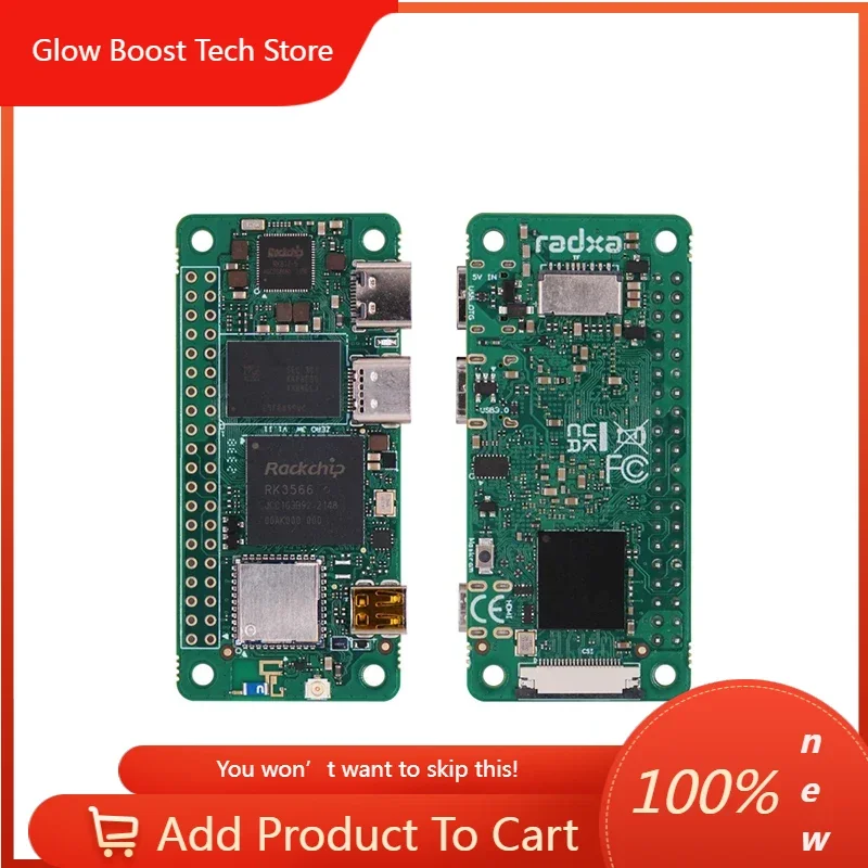 

Высокопроизводительная мини-плата разработки NYRADXA ZERO 3W с четырехъядерным процессором RK3566 и чипом Cortex ® ‑A55