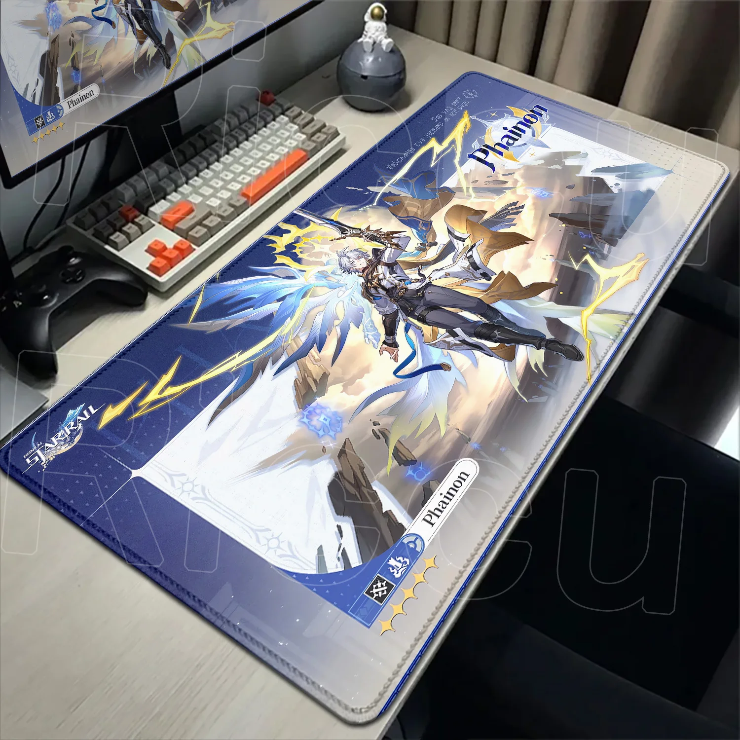 

Kawaii Girl Evernight Phainon Mouse Pad Honkai Star Rail Gaming Anime Mousepad Non-slip Desk Mat 900x400 Protector Keyboard Pads