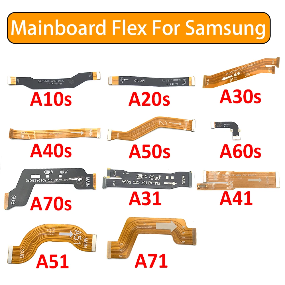 10 Pcs Main Board Motherboard Connector Flex Cable For Samsung A10S A20S A30S A40S A50S A60S A70S A31 A41 A51 A71