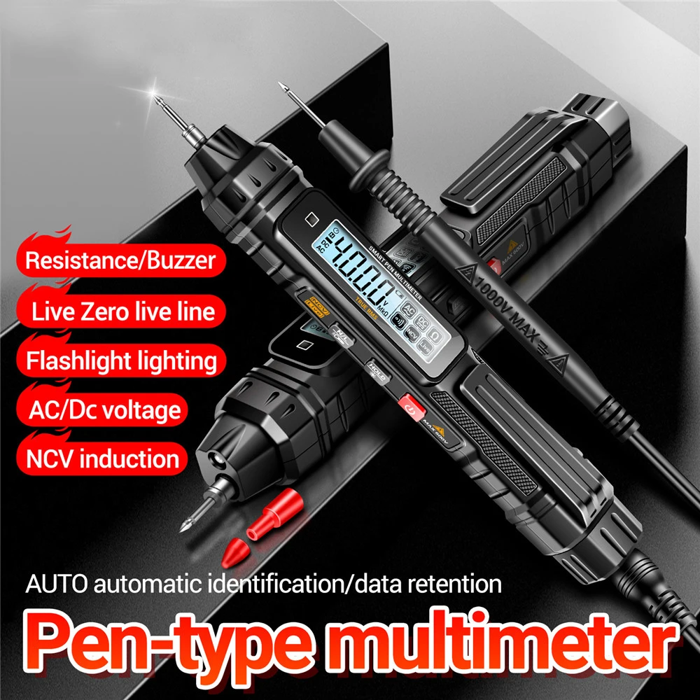 

A305 pen type multimeter electrician induction measuring pen fully intelligent anti burn HD degree digital universal meter