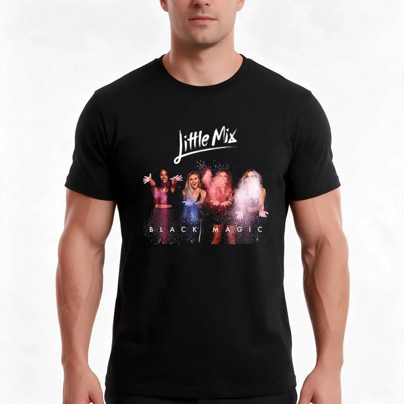 little mix girls band little whitney hous T-Shirt, Summer Casual Cotton Tee, Oversized Streetwear Tops, Vintage Graphic Print