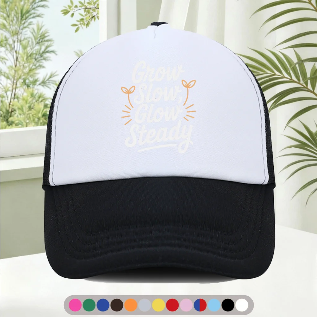 Fashionable and Versatile Sponge Mesh Cap  Features Cool Printed Patterns, Unisex  American Trucker Hat  HighQuality Hat  S