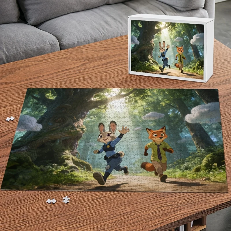 Puzzle poster Disney Zootopia Judy Hopps e Nick Wilde da 1000 pezzi |   Intrattenimento per la famiglia, rompicapo per adulti, senza cornice, adatto