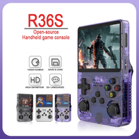 R36S Retro Handheld Game Console Linux System Portable Classic Games Pocket Game Video Players 3.5Inch IPS Screen 64GB Boy Gift