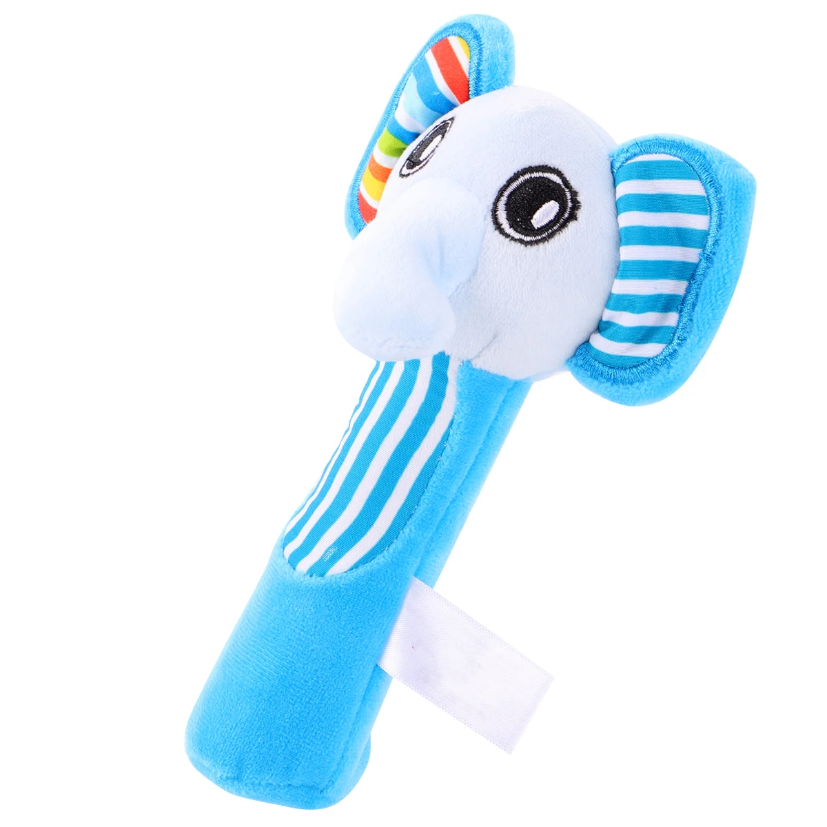

1pc Colorful Animal Rattle Handmade Mini Infant Handheld For Baby Sensory Development Parent-Child Play Blue Elephant