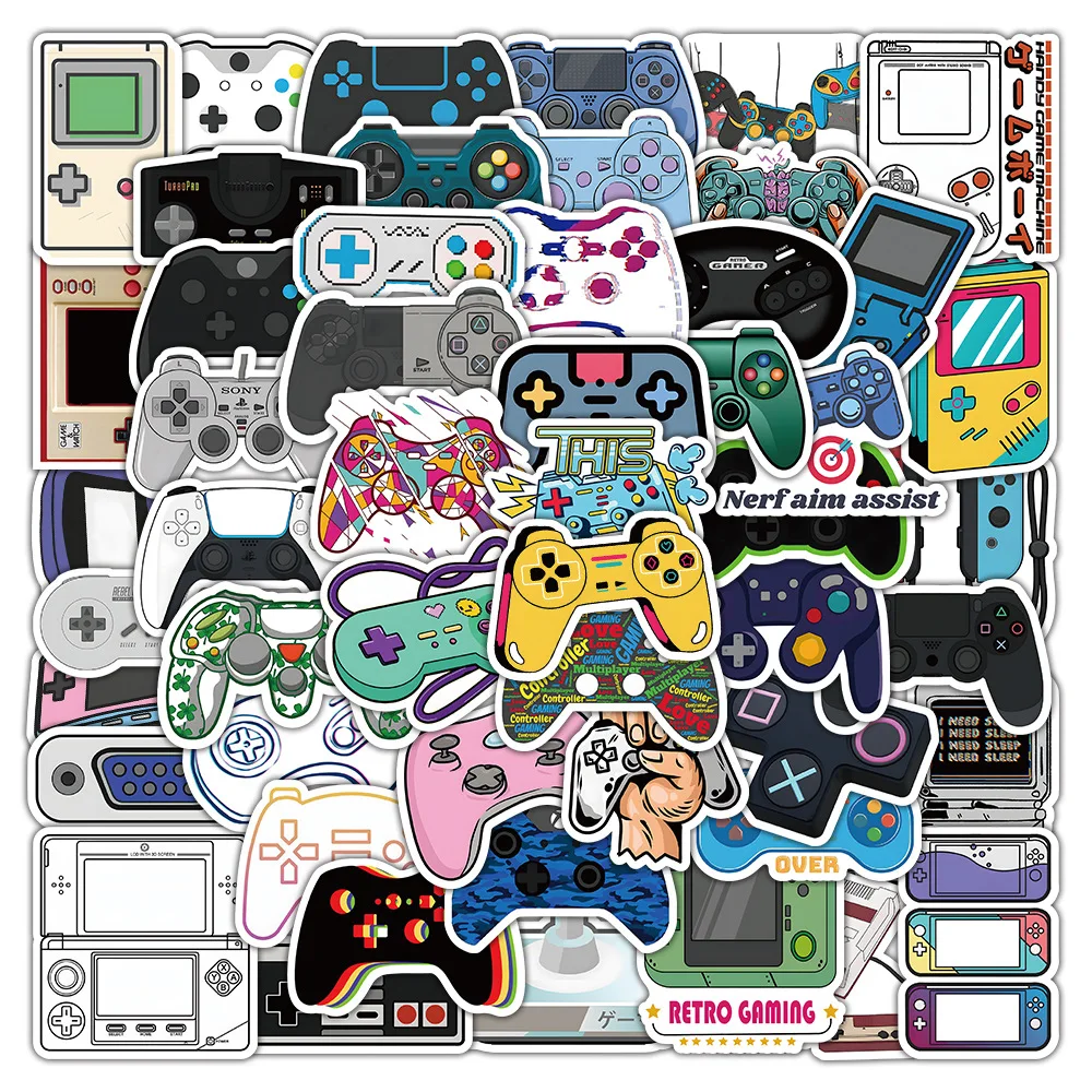 10/30/50pcs Gamepad การ์ตูน Graffiti สติกเกอร์คลาสสิกกันน้ําสมุดภาพแล็ปท็อปของเล่นเด็กรถจักรยานยนต์ ...