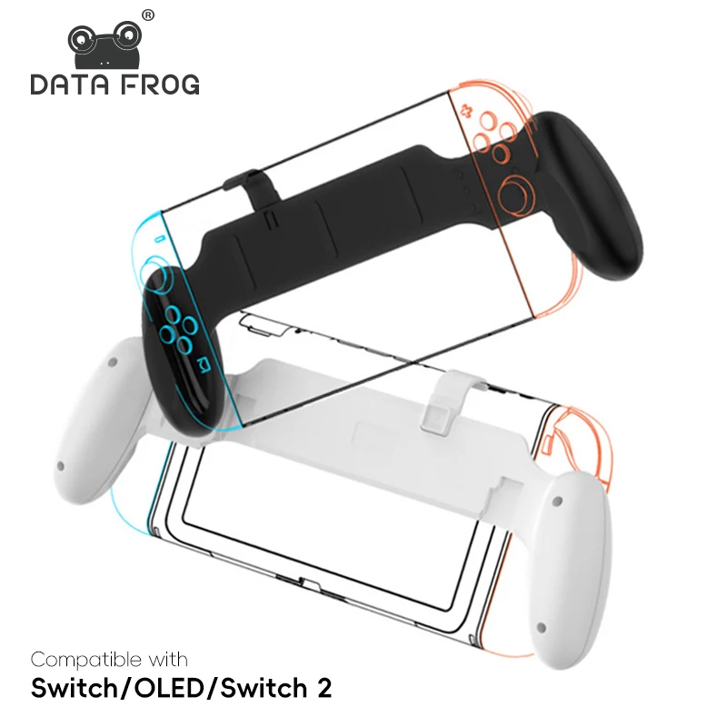 

Ручка DATA FROG для переключателя 2, OLED-контроллер, защитный чехол, противоскользящая подставка для игровой консоли, держатель контроллера