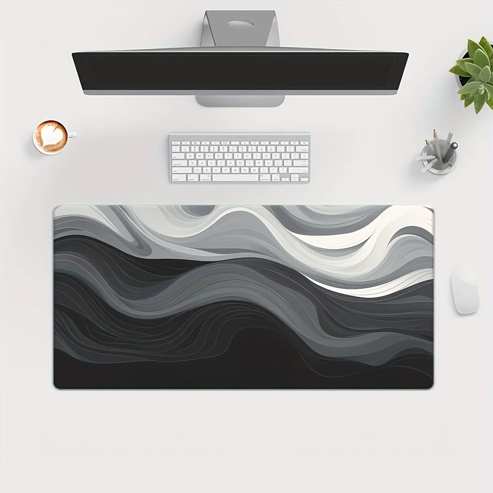 Fantasy Art Large Mouse Pad Non-Slip Desk Mat Waterproof Keyboard Mat Cat Ghost Mountain Pad Gaming Office Decor