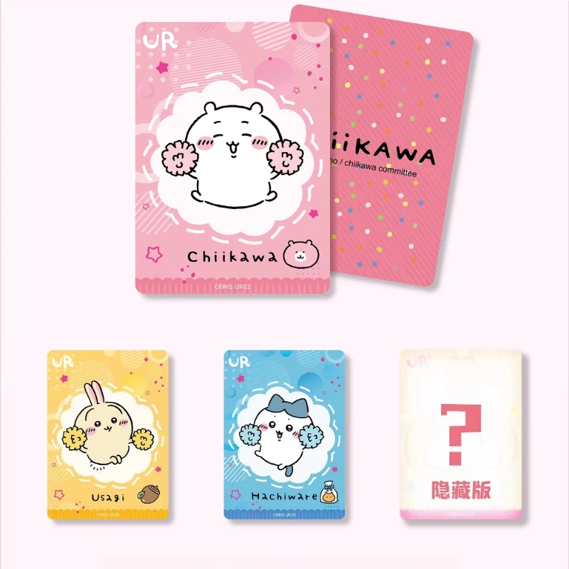 Tarjetas oficiales de Chiikawa auténticas KABAO, momento de vitalidad, Nanka Chiisakute Kawaii Yatsu, periférico de animé, juguete coleccionable, tarjetas de regalo