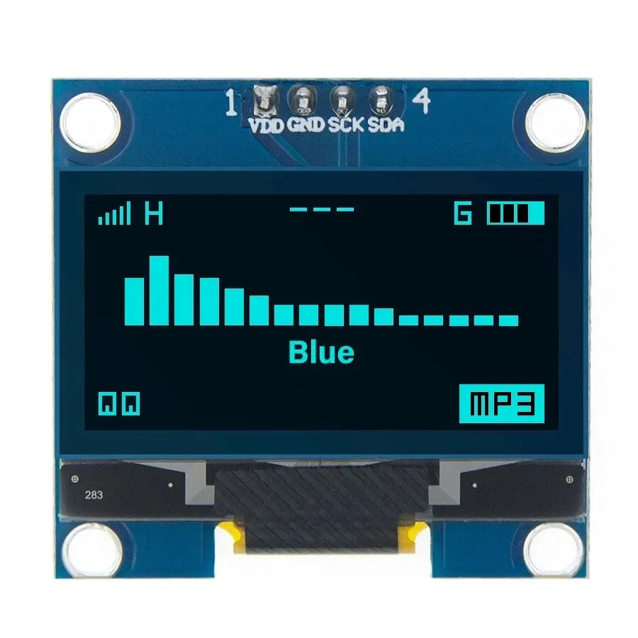 Modul Layar OLED 1.3 Inci Warna Putih/Biru Chip Penggerak CH1106 128X64 1.3 Inci OLED LCD LED IIC I2C Berkomunikasi untuk Arduino