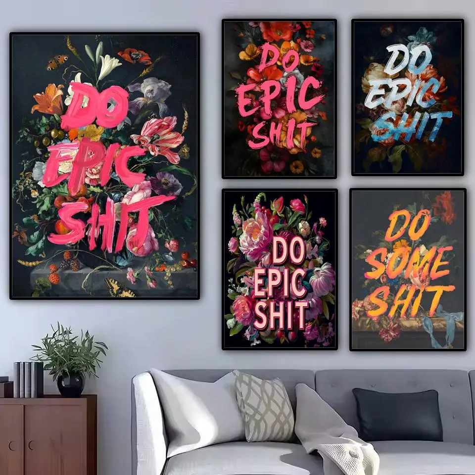 ملصق رائع من Do Epic Shit ملصقات حائط حديثة وأنيقة لديكور المنزل وغرفة المعيشة وغرفة النوم