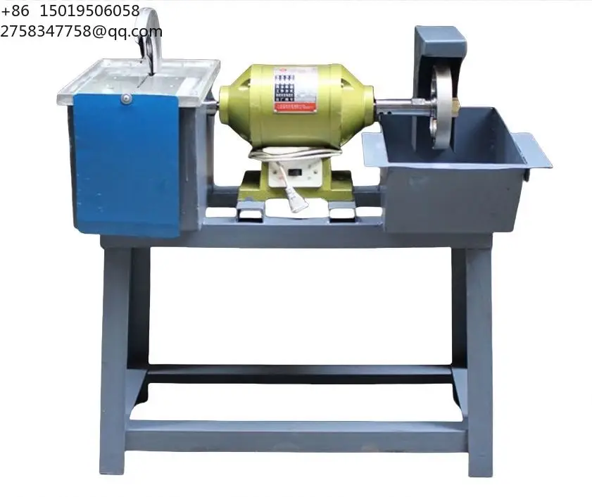 Industrial Peeling Machine with Double Head Jade Amber 220V One-Step Processing Multi-Function Core Motor for Cutting Polishing