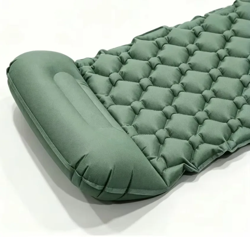 Portable Single Inflatable Mattress, Lightweight Compact Foldable Waterproof Camping Gear Fast Delivery