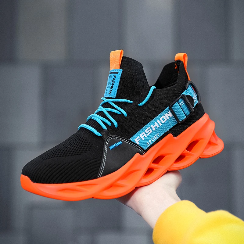 

Lightweight Bounce Blade Warrior Shoes with Spring Soles for Shock Absorption - Trendy Streetwear Men's Dad Shoes