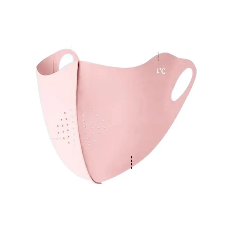 Новая 3D бесшовная тонкая дышащая солнцезащитная маска - защита от ультрафиолета для женщин, летний элитный стиль из ледяного шелка