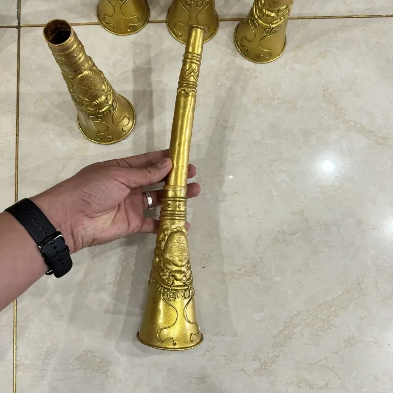 Handmade Brass Trumpet Traditional Folk Music Play Horn Beginner Portable Professional Trumpet Chinese Nation Brass Instruments