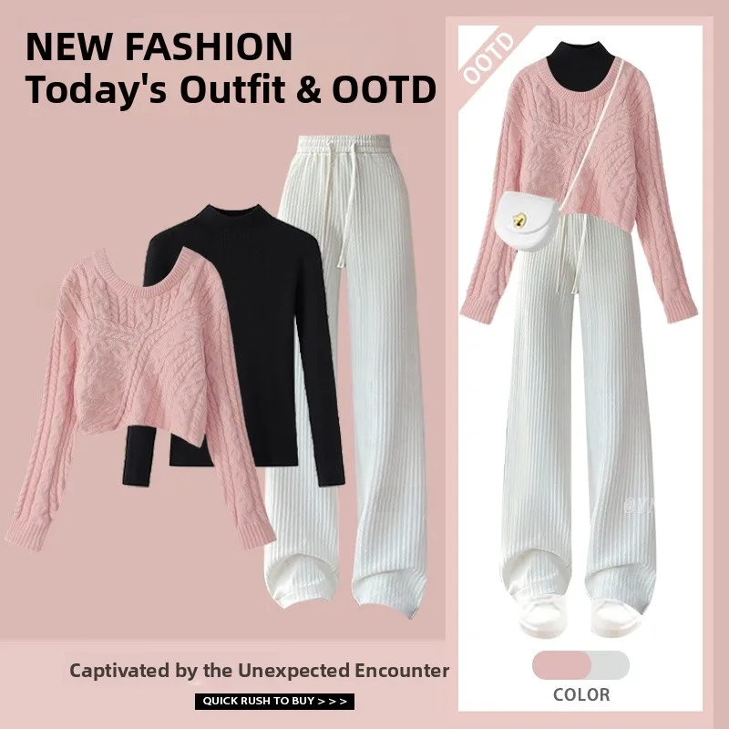 

Черный вязаный базовый свитер для осени и зимы, модный асимметричный топ, сочетающийся с повседневными брюками