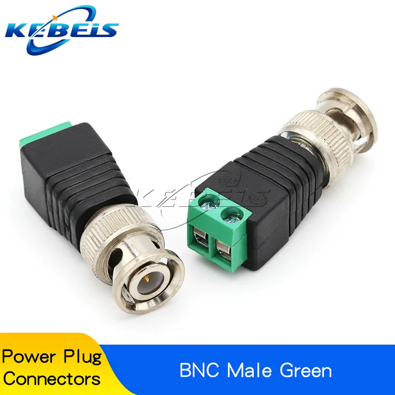 2/5/10 Stück DC 12V BNC-Steckverbinder (männlich/weiblich) 5,5*2,1mm/2,5mm Schweißfreie Stromversorgung DC-Steckeradapter Buchsen für LED-CCTV-Kameras
