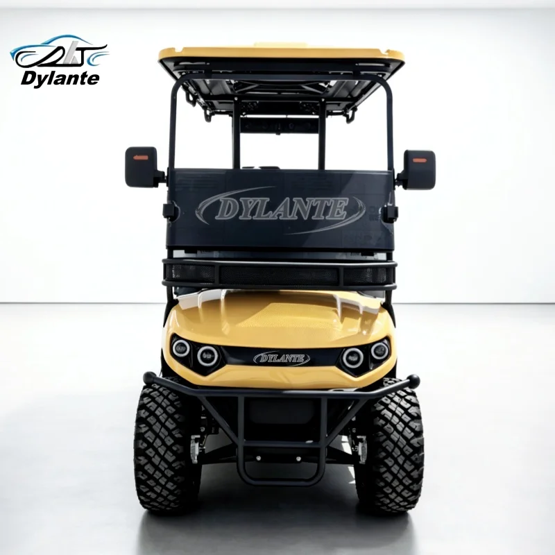 Best Selling 4KW Aluminum Alloy 4 Wheels Golf Cart One Button Foldable Seat Trolley With Electromagnetic Brake System