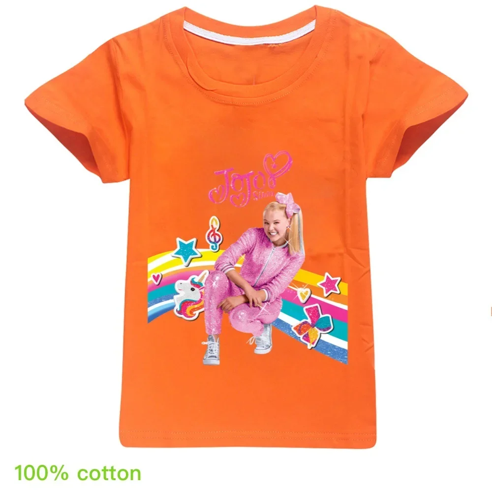 kids Tshirt JOJO SIWA cartoon christmas T shirt boys girl princess costume Casual toddler christmas gift girl tee tops