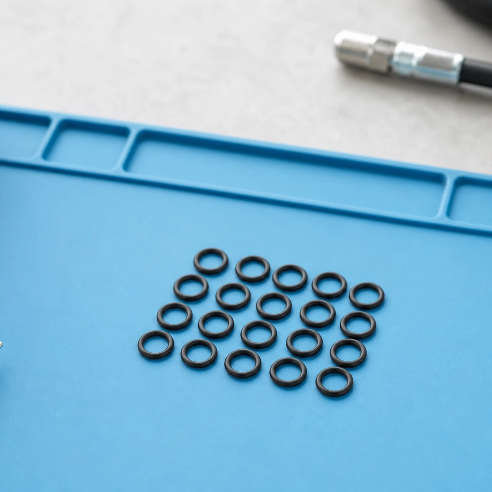 20 Pieces NBR O-Seal Metric Nitrile Rubber O-Seal Seal Resistant Gasket Long-Lasting for Technicians, Diving Regulator