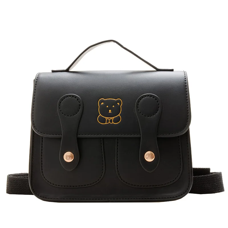 

Детский рюкзак с медведем, детские дорожные сумки из искусственной кожи для девочек и мальчиков, модные корейские детские рюкзаки, сумка, детские аксессуары, маленький размер