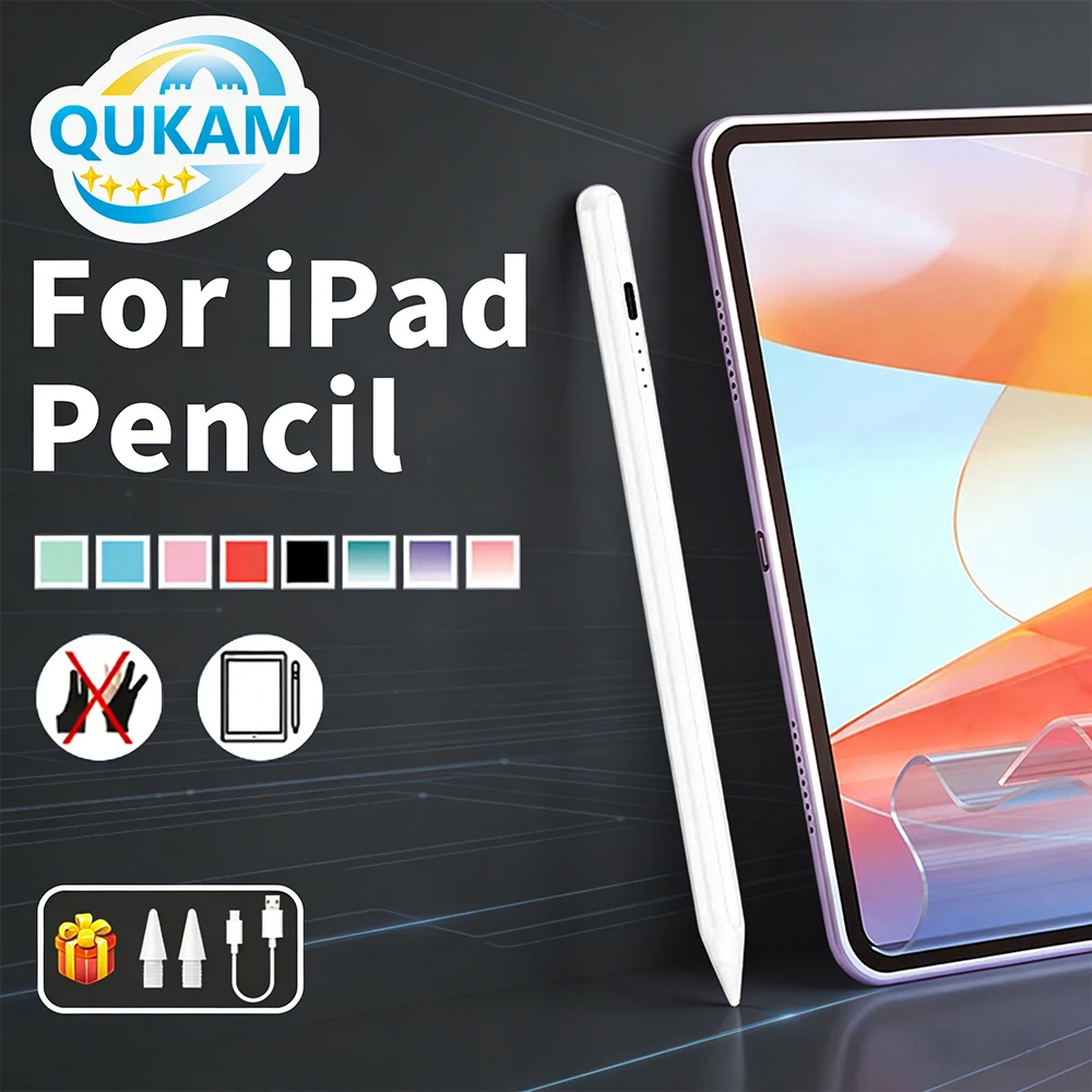 New Long-Lasting Stylus Pen For iPad 2018-2025 Air Mini Pro 8.3/9.7/10.9/11/12.9/13Inch Precision Touch Pen iPad Pencil With LED