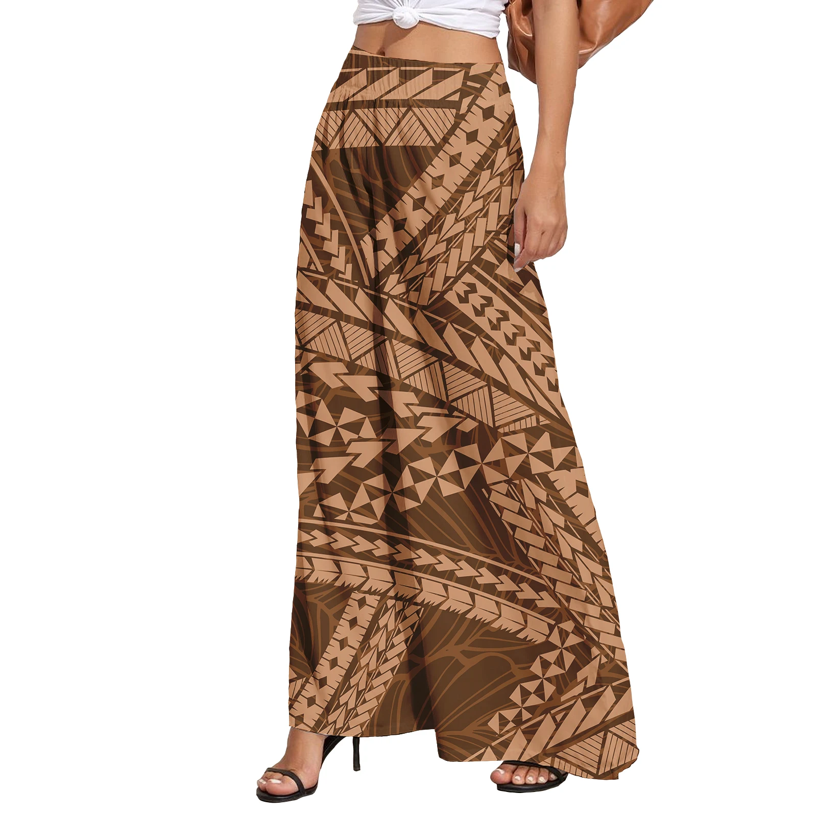 Boutique Clothing Women Fashion Wide Leg Pants Oversized Summer Beach Hawaiian Samoa Tribal Streetwear Women Long Pants