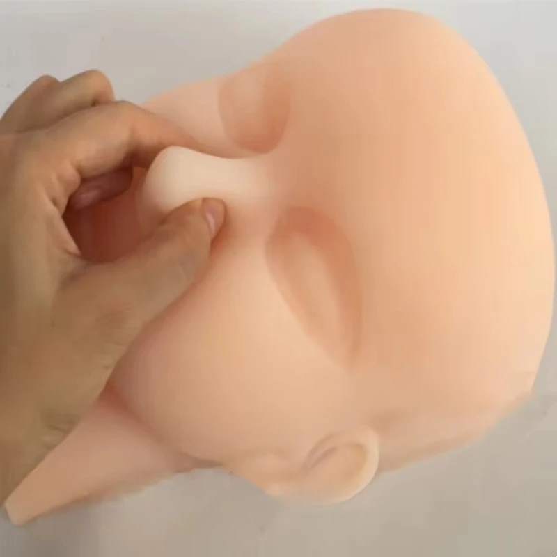 جودة عالية سيليكون حقن الجلد خياطة نموذج الوجه الجفن المزدوج