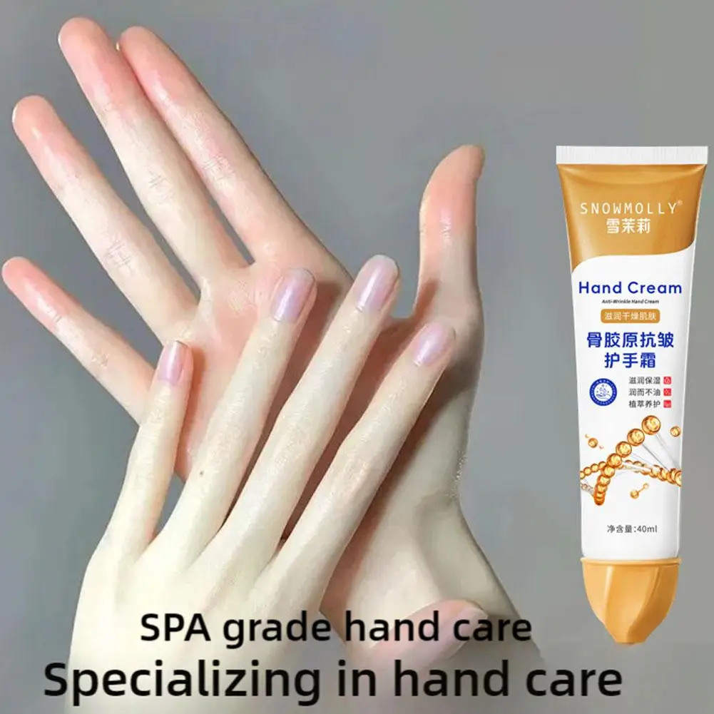 Collagen  Hand Cream Skin Soften Nourish Anti-drying Moisturizing Korean Skin Care Cracked Repair Products