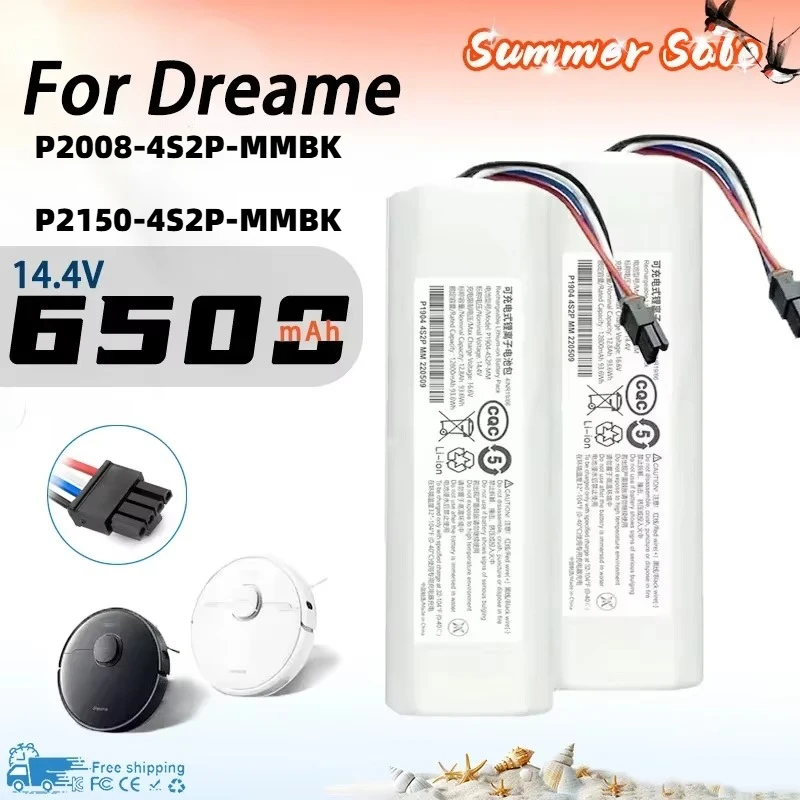 P2008-4S2P-MMBK Battery for Dreame D9 Max F9 Z10 L10 Pro L10s Plus D10s RLS5-BL0 P2150 S10 S20 X10 RL55L Robot Vacuum Cleaner