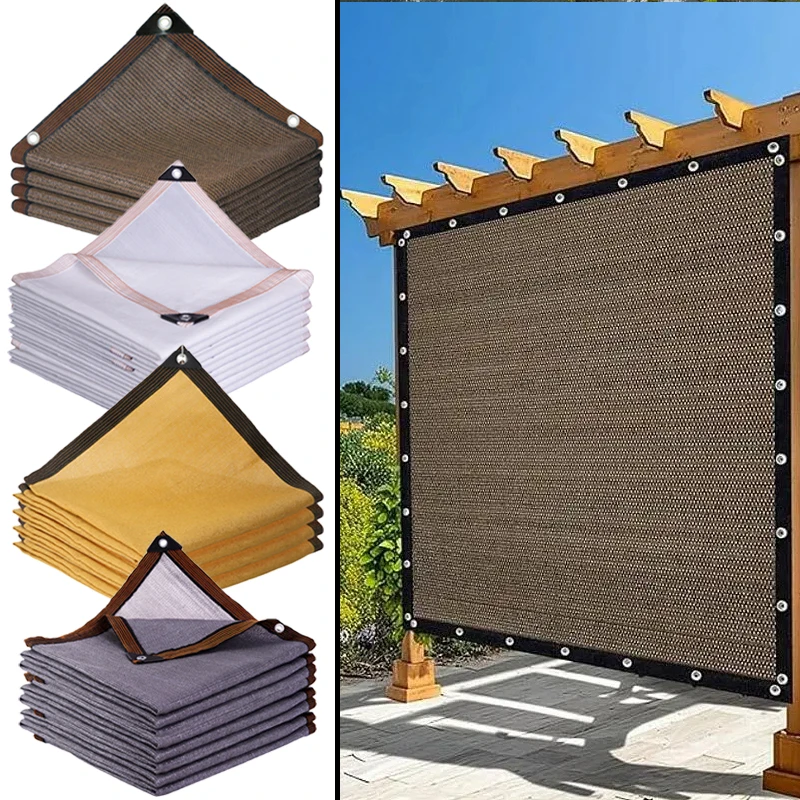 85% Shading Outdoor Awning Garden Sunshade Net UV Resistant Greenhouse Shaing Cover Courtyard Pergola Sun Canopy