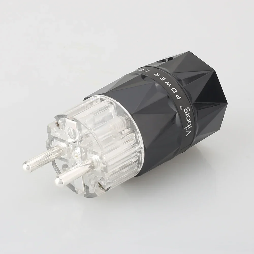 

Hi End Viborg VE503S Чистая медь, посеребренная вилка европейского стандарта, вилка питания Schuko, разъемы HiFi