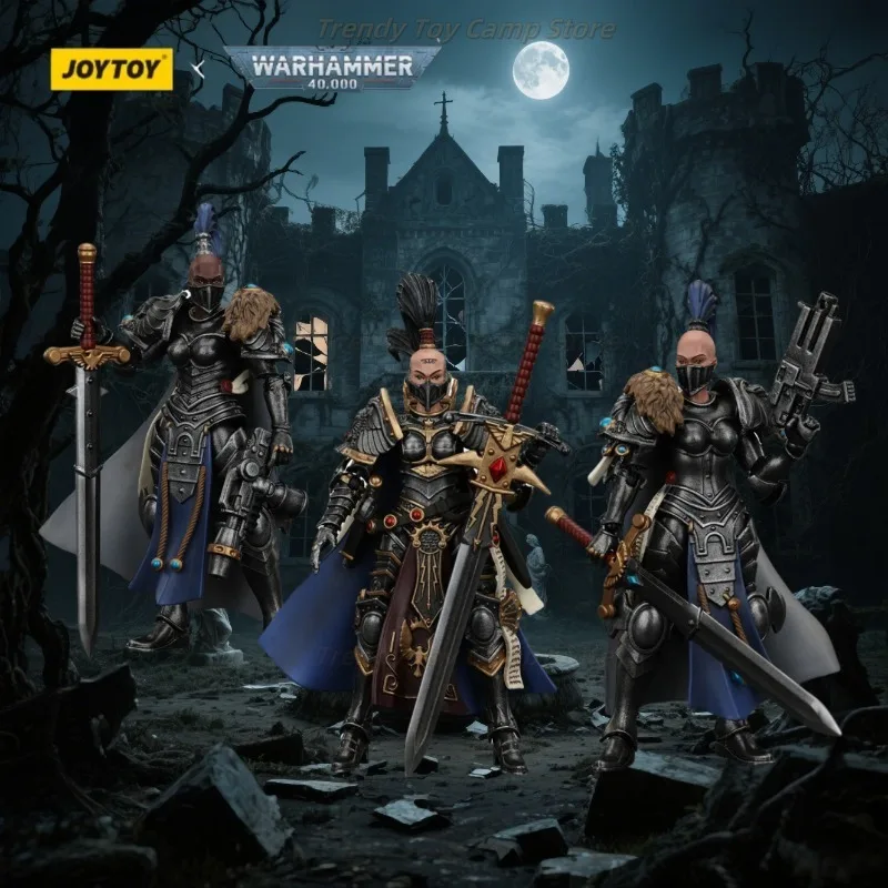

【In Stock】JOYTOY Warhammer40K Action Figure 1/18 Sisters of Silence Argent Lynx Vigilator Commander Anime Figures Toys