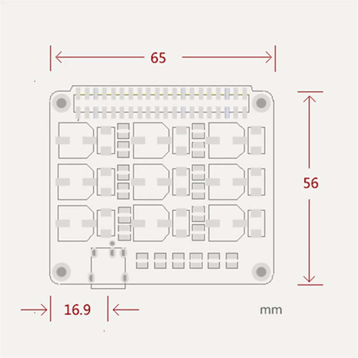 ADEGBO-Improved Power Filter Reinigungsplatine für Raspberry Pi DAC F11-003(A)