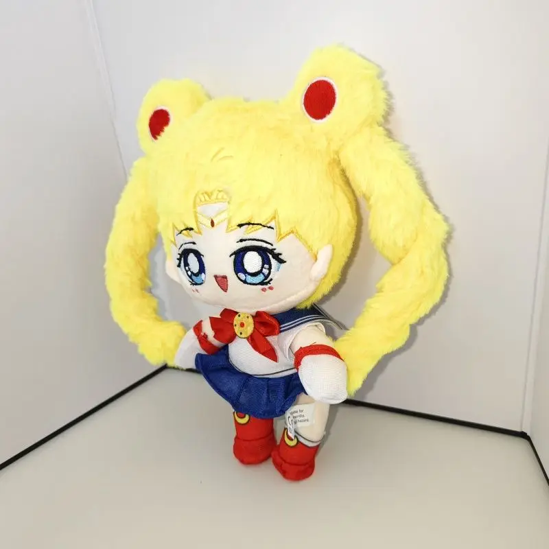25Cm Japanese Anime Sailor Moon Periphery Soft Plush Fill Standing Posture Doll Bed Decoration Accompanied By Toy Holiday Gifts