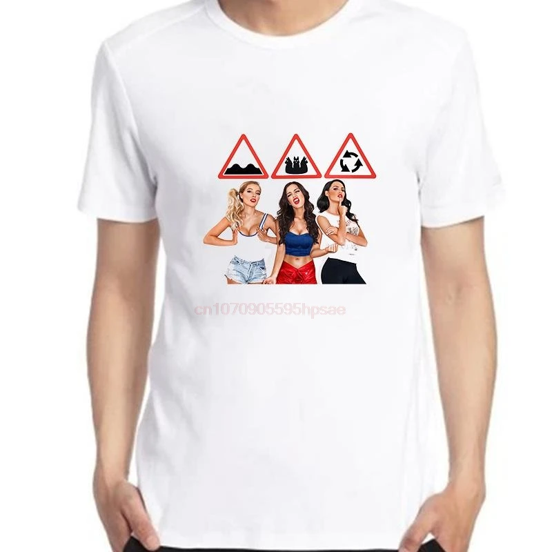 Serebro Three Graphic T-Shirt Music Design Casual Oversize Cotton Summer Top for Men And Women