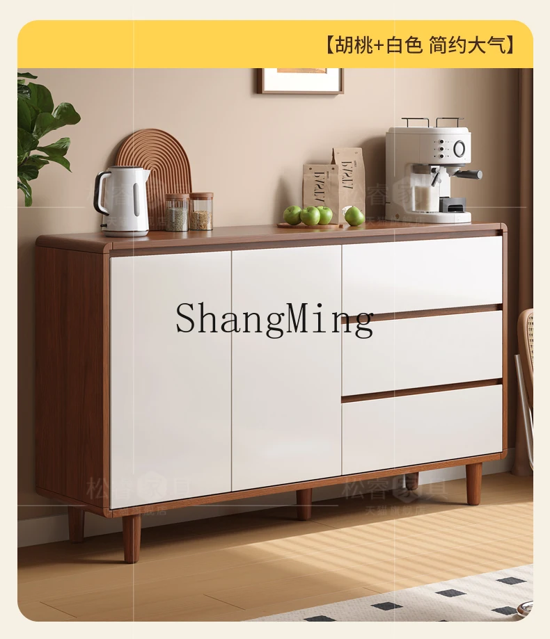 

ZYY Solid Wood Sideboard Storage Cabinet for Living Integrated Storage, Natural Wood Style Tea and Water Storage Cabinet