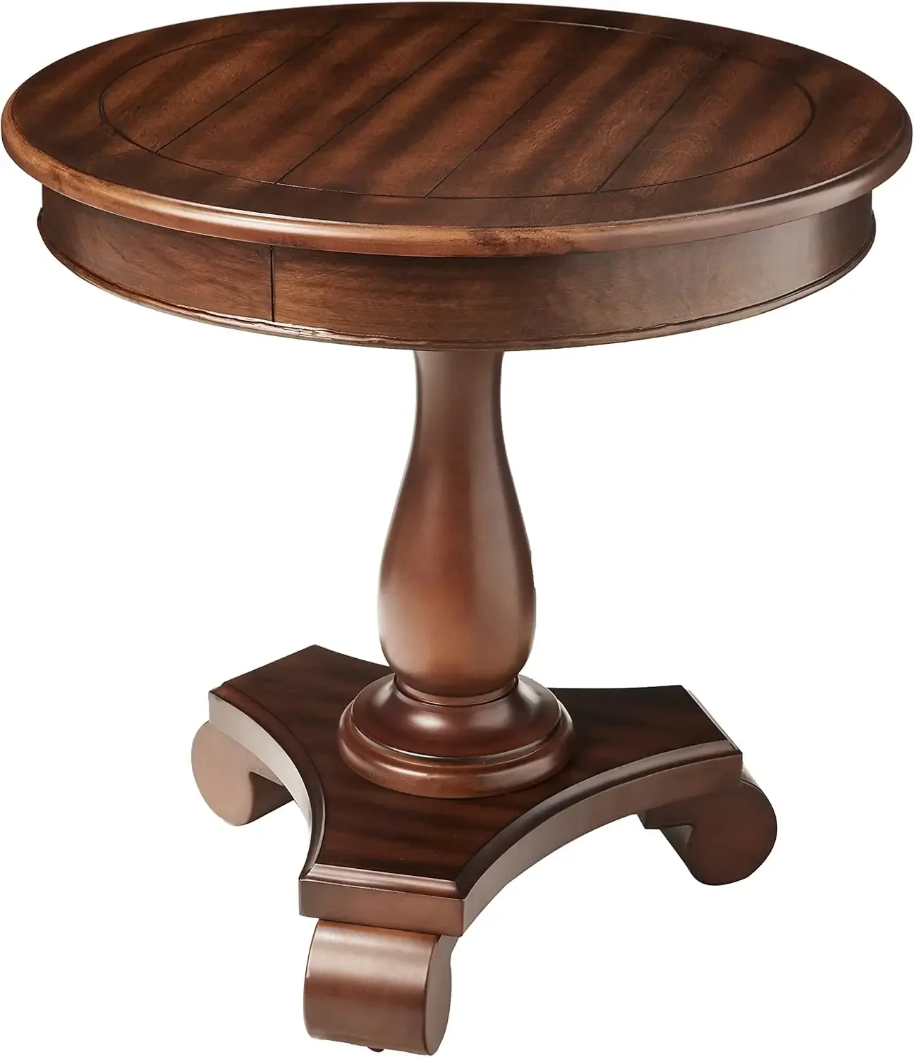 

Rene Round Wood Pedestal Боковой столик Espresso mesas plegables basse cofee mesas plegables sas extibles de comedor